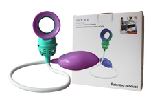 Load image into Gallery viewer, Mango Neck Bladeless Fan Purple/Green