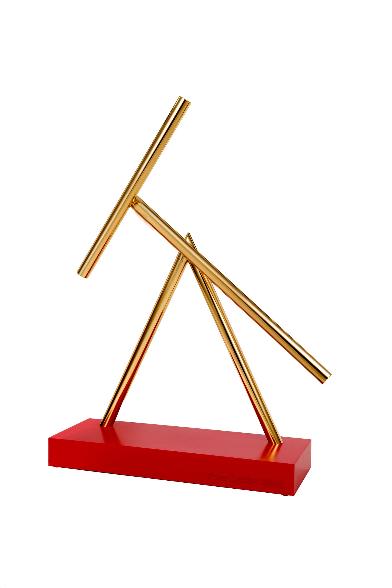 The Swinging Sticks - Desktop Toy - Red Gold – Art-Tec Design